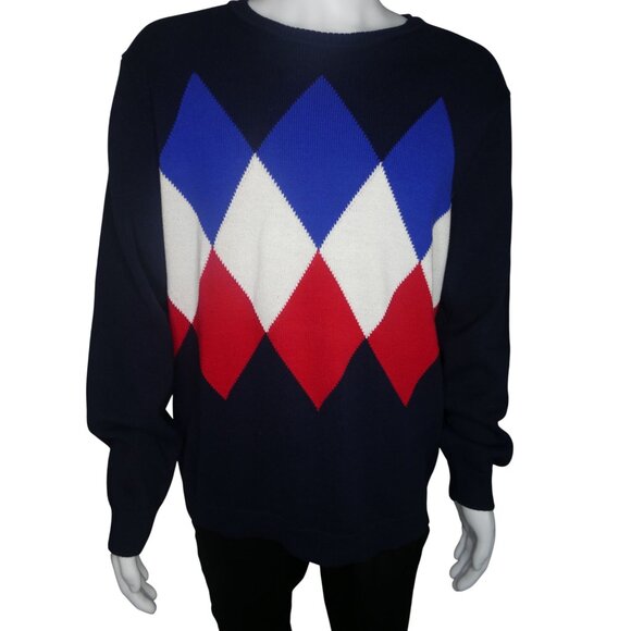 Club Room Red/White/Blue Crew Knit Sweater Size XXL - Picture 2 of 5